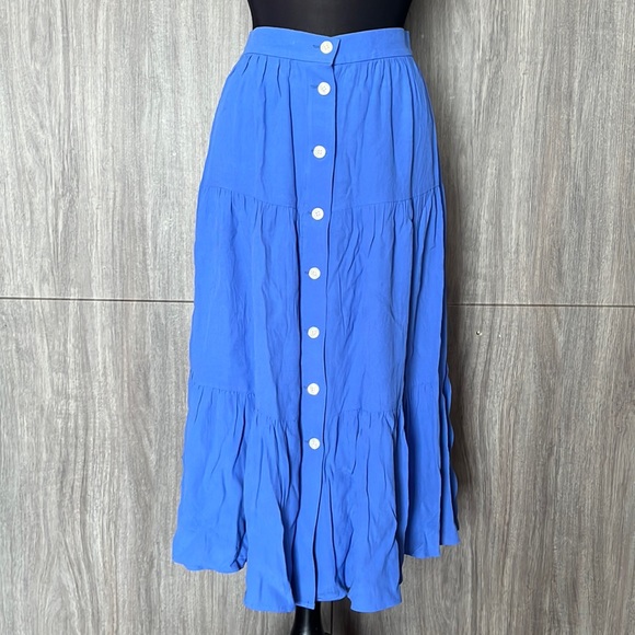 Talbots blue skirt - Picture 3 of 16